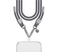 Force Case, chaîne de téléphone portable universelle avec double crochet Phone Strap Cord, Gris