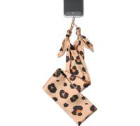 Force Case - Cordon Téléphone Bandoulière Foulard Léopard Beige