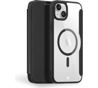 Force Case, Etui pour Apple iPhone 15 Plus Folio Renforcé MagSafe avec fermeture en bandoulière, Noir