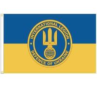 Force De Défense De La Légion Étrangère Internationale D'Ukraine (Ufildf) Drapeau De 90X150Cm Décoratif Drapeau De Cour Double Face Bannière De Jardin Pour Clubs Fêtes Porte