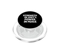 Force en UNITÉ, Puissance en Paix Déclaration audacieuse PopSockets PopGrip pour MagSafe