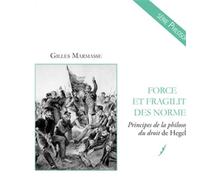 Force et fragilité des normes Gilles Marmasse (Auteur)
