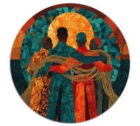 Force et solidarité de la Diaspora Africaine Cadeau Unique Décoration Intérieure Jeu ÉduChatif Challenge Toy Adultes & Enfants des 14 Ans 1000pcs (67.5x67.5cm)
