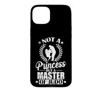 Force et stratégie Pas Une Princesse mais Un maître du Judo Coque pour iPhone 15 Plus