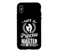 Force et stratégie Pas Une Princesse mais Un maître du Judo Coque pour iPhone X/XS