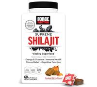 FORCE FACTOR Shilajit suprême de l'Himalaya de qualité supérieure pour hommes et femmes, favorise l'énergie, l'endurance, la santé immunitaire, l'endurance et la concentration, saveur fumée à