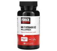 Force Factor, Vitamine K2 MK-7, 100 mcg, 60 Gélules Végétales