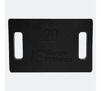 FORCE FITNESS Disques de poids en fonte pour sac à dos, randonnée, cardio, équipement de gym à domicile, plaques d'entraînement de fitness pour le rucking, disques de poids d'entraînement de force 20