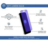 Force Glass, film en verre pour Apple iPhone 15 Plus 2.5D filtre de lumière bleue, Transparent