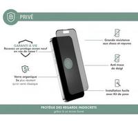 Force Glass, film organique pour Apple iPhone 15 Pro 2.5D Spy, noir transparent