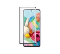 Force Glass Tempered glass - Protection d'écran pour téléphone portable - 2.5D - verre - transparent, bord noir - pour Samsung Galaxy A71