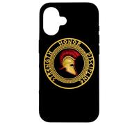 Force Honneur Discipline Combattant Soldat Épée Spartiate Coque pour iPhone 16