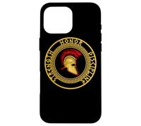Force Honneur Discipline Combattant Soldat Épée Spartiate Coque pour iPhone 16 Pro Max