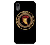 Force Honneur Discipline Combattant Soldat Épée Spartiate Coque pour iPhone XR