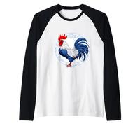 Force & Honneur France Coq Cadeau Manche Raglan