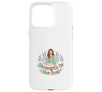 Force intérieure, Illustration Florale d'une Femme, énergie Calme Coque pour iPhone 15 Pro Max