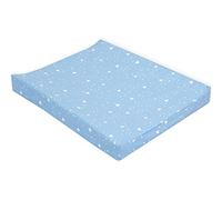 Force Kids Housse pour courroie Matelas à langer Triangles arrondis Blanc sur Bleu