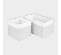 Force Kids Panier Petites Feuilles Gris clair sur blanc