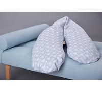 Force Kids qualité Coussin d'allaitement flèches Blanc sur Gris avec certificat du certifié TÜV Rhénanie Micro Perles TOXPROOF pour EPS