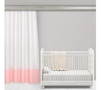 Force Kids Rideaux Pois Blanc sur Kora lrosa et carreaux gris