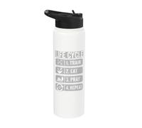 Force mentale, physique et spirituelle Stainless Steel Insulated Water Bottle