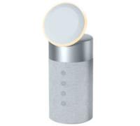 FORCE PLAY, chargeur double sans fil 20W compatible MagSafe avec haut-parleur Bluetooth, argenté