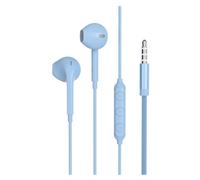 Force Play - Écouteurs avec micro - intra-auriculaire - filaire - jack 3,5mm - bleu