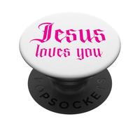 Force pour Vous Encourager dans Les Moments Difficiles, Jésus Vous Aime PopSockets PopGrip Adhésif