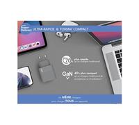 Force Power - Adaptateur secteur - GaN - 45 Watt - PD (USB-C) - gris