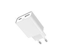 Bigben Connected Chargeur secteur Force Power USB-C/USB-A compatible Power Delivery 45W GaN Blanc