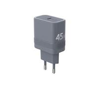 Force Power - Adaptateur secteur - technologie GaN - 45 Wh - PD (USB-C) - gris