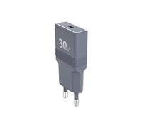 Force Power - Adaptateur secteur - UltraGaN, garantie à vie - 30 Watt - 3 A - PD/PPS (24 pin USB-C) - gris