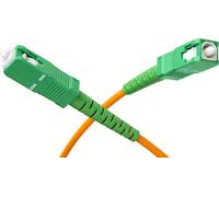 - Câble réseau - mode unique SC/APC (M) pour mode unique SC/APC (M) - 2 m - fibre optique - simplex - 9 / 125 micromètres - G.657.A2 - orange