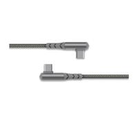 Force Power - Câble USB - 24 pin USB-C (M) incliné pour 24 pin USB-C (M) incliné - 3 A - 2 m - USB Power Delivery (60W), ultra renforcé - gris