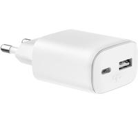 Force Power - Chargeur 45w Usb-A Et Usb-C Powerdelivery Blanc