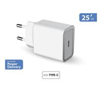 Force Power Lite - Adaptateur secteur - 100 % de plastique recyclé - 25 Watt - PD (USB-C) - blanc