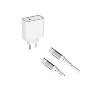 Force Power Lite - Adaptateur secteur - GaN, avec câble USB-C renforcé - 65 Watt - PD (24 pin USB-C) - blanc