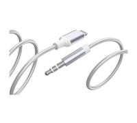 Force Power Lite - Câble audio - Lightning mâle pour mini-phone stereo 3.5 mm mâle - 1.2 m - blanc - câble renforcé
