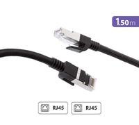 Force Power Lite - Câble Ethernet - RJ-45 (M) pour RJ-45 (M) - 1.5 m - S/FTP - CAT 8 - moulé, sans crochet - noir