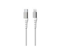 Force Power Lite - Câble Lightning - 24 pin USB-C mâle pour Lightning mâle - 3 m - Certifié MFI - blanc - plastique recyclé à 100 %