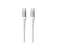 Câble Renforcé USB C / USB C 3A 3m PD 60W Blanc + Garantie à vie Force Power Lite