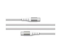Câble Renforcé USB C / USB C 3A 3m PD 60W Blanc + Garantie à vie Force Power Lite