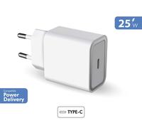 FORCE POWER LITE FPLICS1C25WPDRW - Chargeur secteur 1 port C PD 25W Recyclé Blan