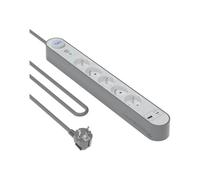 Bigben Connected Parafoudre Force Power Lite 5 prises 800J USB A+C 1,5 m Gris/Blanc Garanti à vie