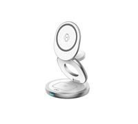 Bigben Connected Support de chargement sans fil Force Power - 3-en-1 pliable 15 W blanc