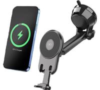 Force Power Support smartphone MagSafe magnétique avec bras rotatif pour pare-brise Noir