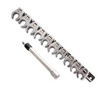 Force TETES DE CLES A TUYAUTER Crowfoot 12 PANS - DE 10 à 19