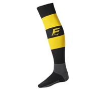 FORCE XV - Chaussette Raye Noir/Jaune Taille : 25-30