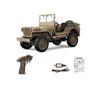 ForceAero Échelle 1/10 hors route RC Rock Crawler, 2,4 G 4WD Militaire Télécommande Monster Truck avec lumières LED, bricolage intérieur et portée de 50 m pour les amateurs