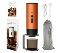 ForceAero Machine à expresso portable, sans fil, rechargeable, haute pression de 15 bar, compatible avec café moulu et capsules, affichage numérique, chauffage électrique, design compact de voyage